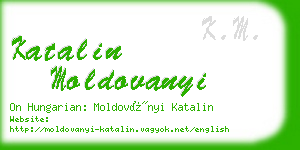 katalin moldovanyi business card